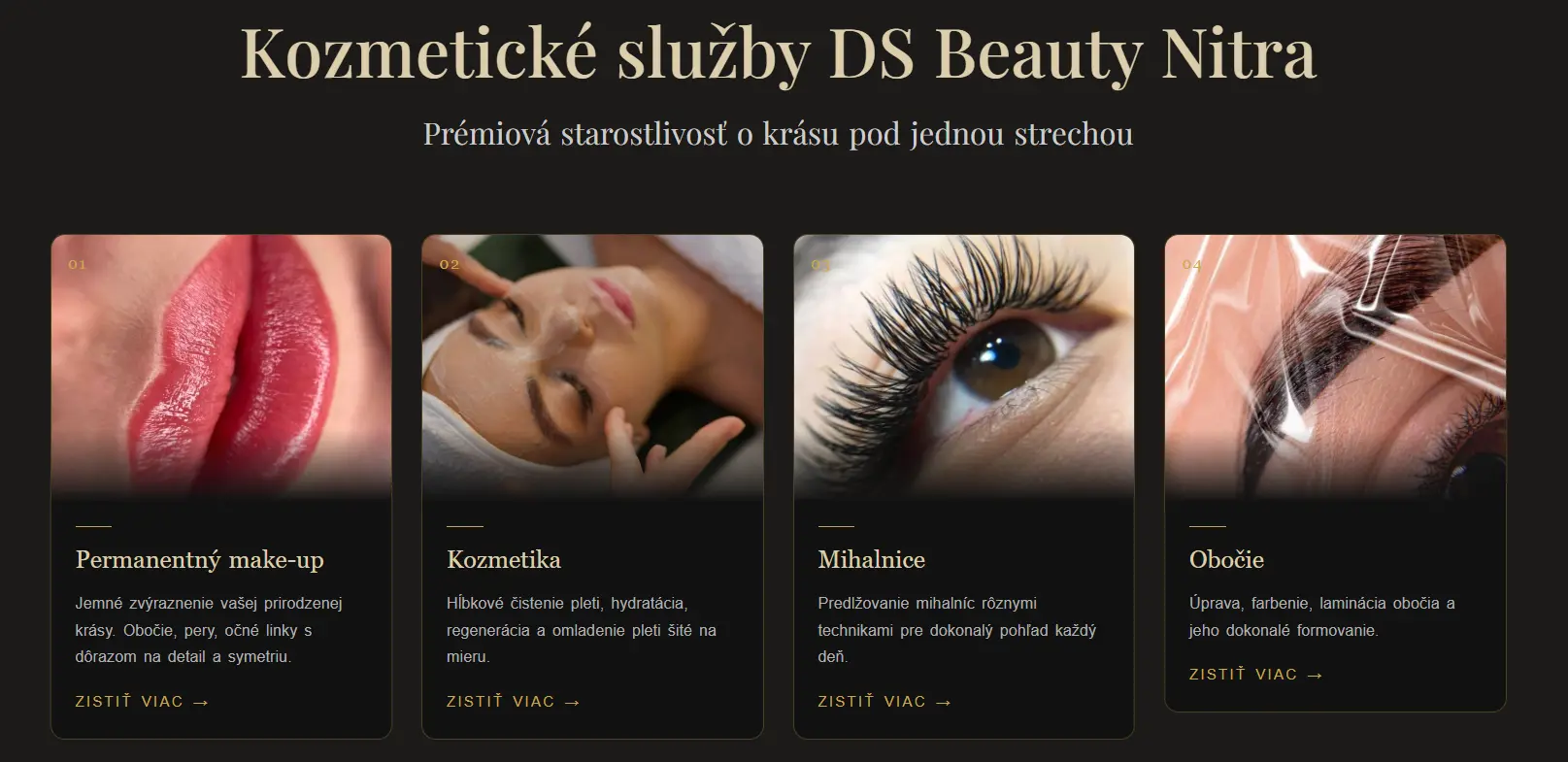 DS Beauty Nitra služby
